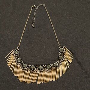 Gold and Black Statement Necklace